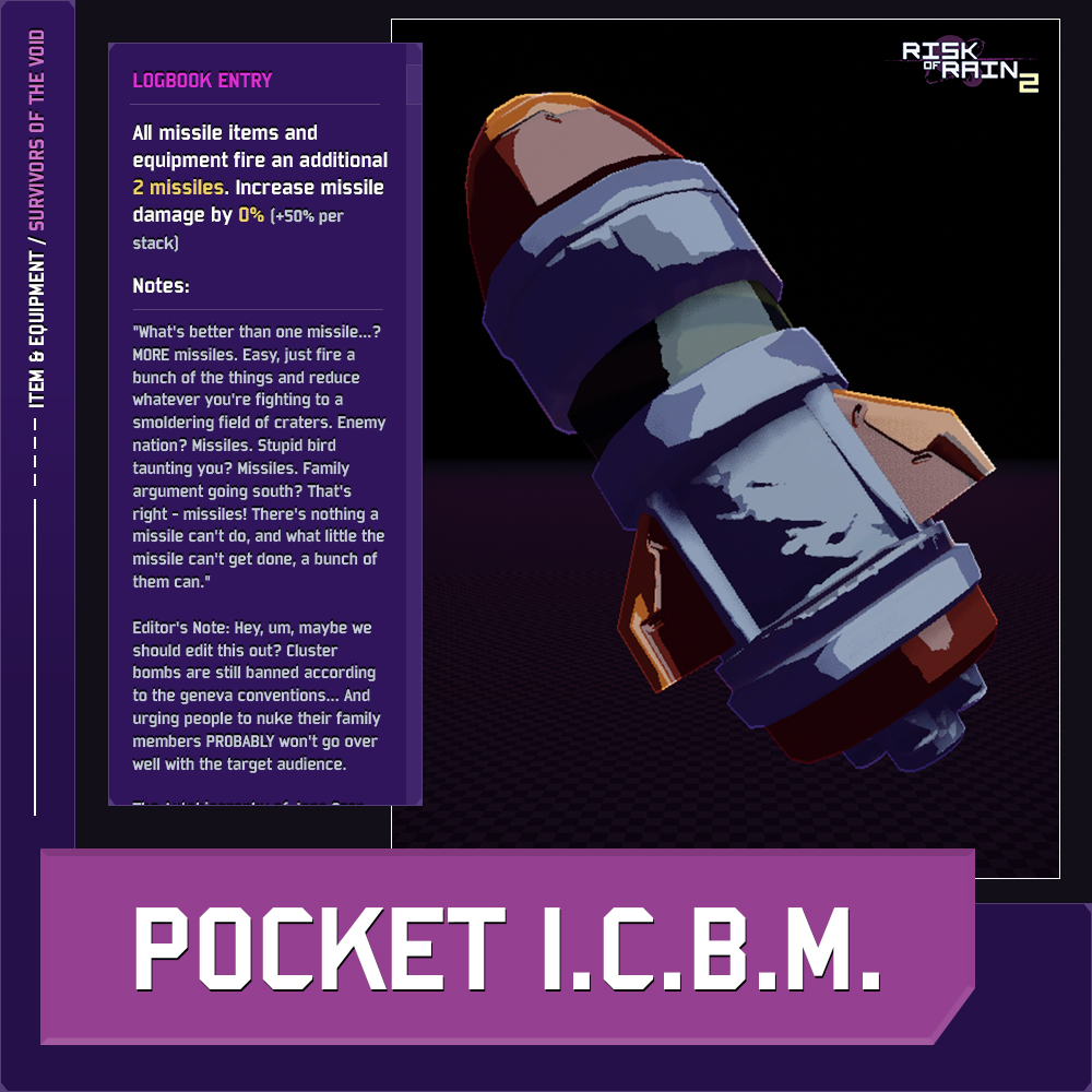 Risk of Rain 2 on Twitter "This isn’t just any missile, it’s an