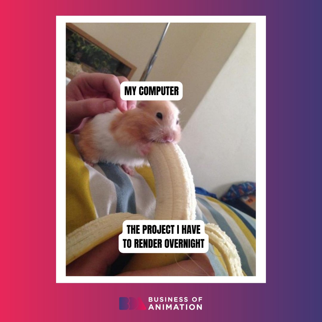 animationbiz's tweet photo. My whole life relies on my computer tonight...
Want to Learn the 4-Part Framework of Becoming a Successful Animator? Link in bio.
#AnimatorMemes
#3DAnimation #AnimationMeme #AnimationMemes #AnimatedMeme #AnimatedMeme #AnimatorMeme #AnimationMemes #AnimationDesignMeme https://t.co/WNkug4hWxY