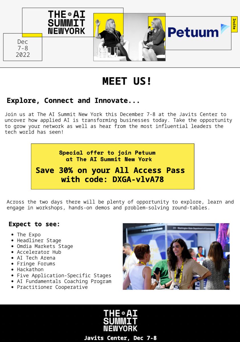 Join us next week at #AISummit in New York! 

Register today for 30% off with our code DXGA-vlvA78.

newyork.theaisummit.com 

<a href="/Business_AI/">AI Business</a> #ai