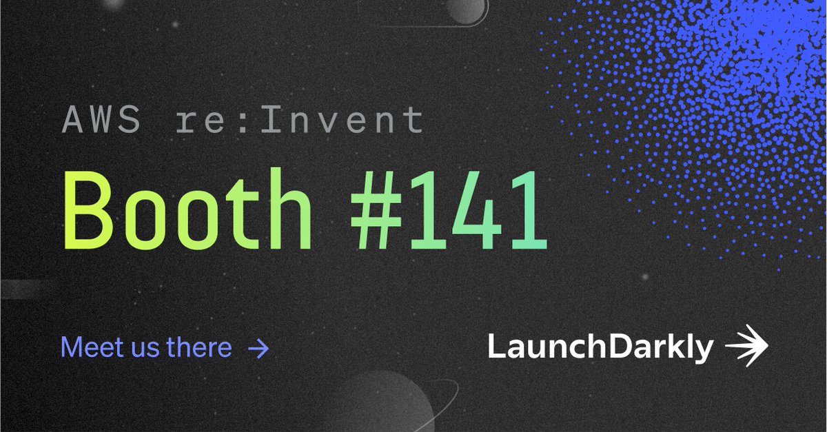 Calling all <a href="/AWSreInvent/">AWS re:Invent</a> attendees! 

Stop by booth #141 for a free copy of “Feature Management“ by @jkodumal, our Co-founder and CTO. We'll be handing them out from 1-2pm. See you soon! 💫 #reInvent