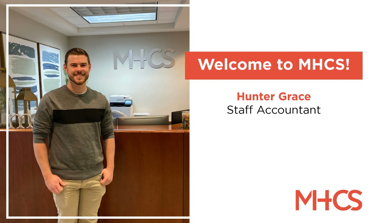 MHCSCPA's tweet photo. Last week we welcomed the newest member of the #MHCSFamily. Hunter Grace joined our tax department as a Staff Accountant. We are thrilled to have him on our team and are excited to watch him grow. #OurPeople #LeadingTheWay #MHCScpa https://t.co/ZgvAUPo7E7