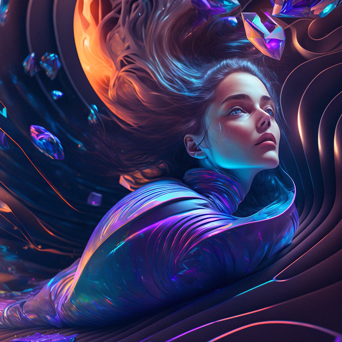 YanaUfelman's tweet photo. So... NEW DROP!!! 🔥

You can grab it fantastic collection 
"Annihilation 2.0" on  @objktcom

1/1 - 10 XTZ 

#tezos #CleanNFT #aiart  
Link⬇️ https://t.co/LVWVrHRYCg