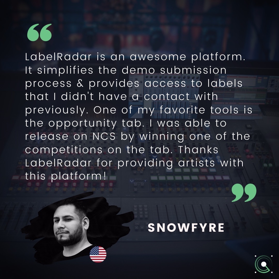 Show <a href="/iamsnowfyre/">Snowfyre</a> some love! 💚

Oscar Alonso, otherwise known as SNOWFYRE, is carving a throne for himself among bass music elites with his signature genre-melting sound.
View more Success Stories: buff.ly/3l8iezE 🔥