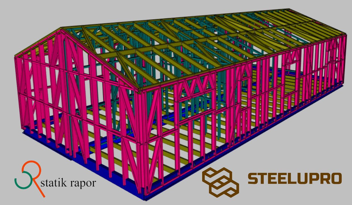 RaporStatik's tweet photo. #prefabrik #statikrapor #statikhesapraporu #hafifçelik #hafifçelikvilla #hafifçelikkonut #hafifçelikev #lightgaugesteel #steel #sap2000 #etabs #teklastructure #ağırçelik #sundurma #hangar  #çelikproje #konteyner #civilengineer #DepremeHazırmıyız  #coldformed #rollformed https://t.co/j0KeeJvBAF