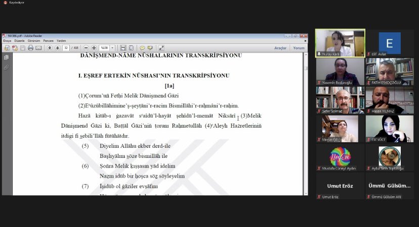 İhtisas programımızın bu haftaki konuğu "Dânismend-nâme'nin Eşraf Ertekin ve Yusuf Bahri Kayşzâde Nüshalarının Transkripsiyonu ve Karşılaştırması" başlıklı doktora tezini sunan Nuray Karlı olmuştur.