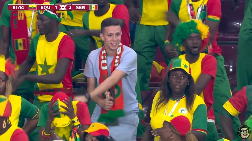 Cette image doit faire le tour du monde 🇸🇳🇲🇦c L Afrique qui gagne ❤️🦁💪#Senegal #Maroc