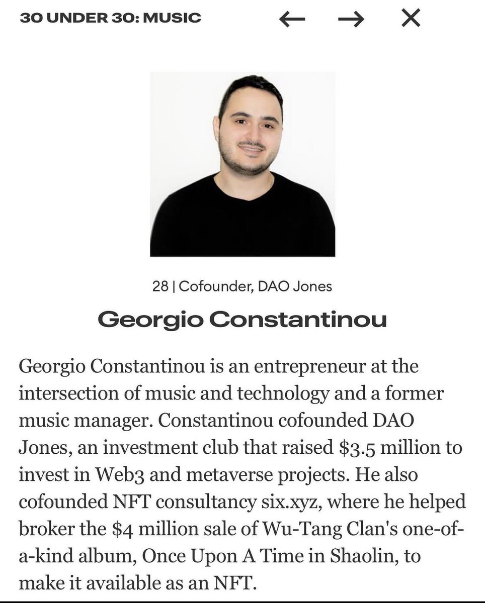 sixweb3's tweet image. Congrats to @thatguygeo for being nominated in @ForbesUnder30 

forbes.com/30-under-30/20…