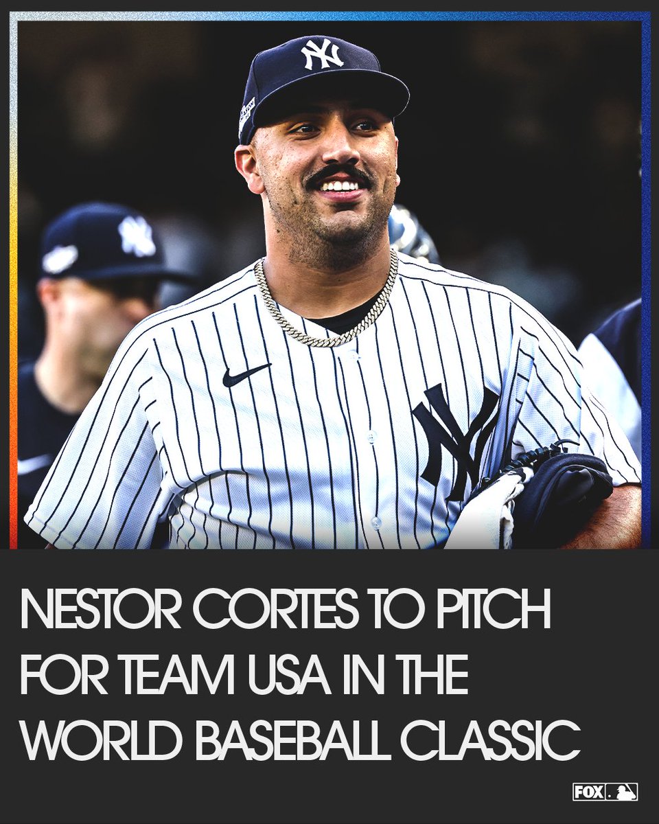 Team USA just got a little more nasty 😤 Nestor Cortes will pitch in the WBC! 🇺🇸