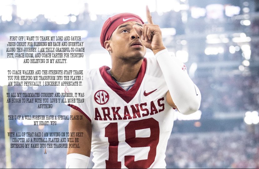 Thank you Razorback Nation.          Next Chapter! 🙏🏽