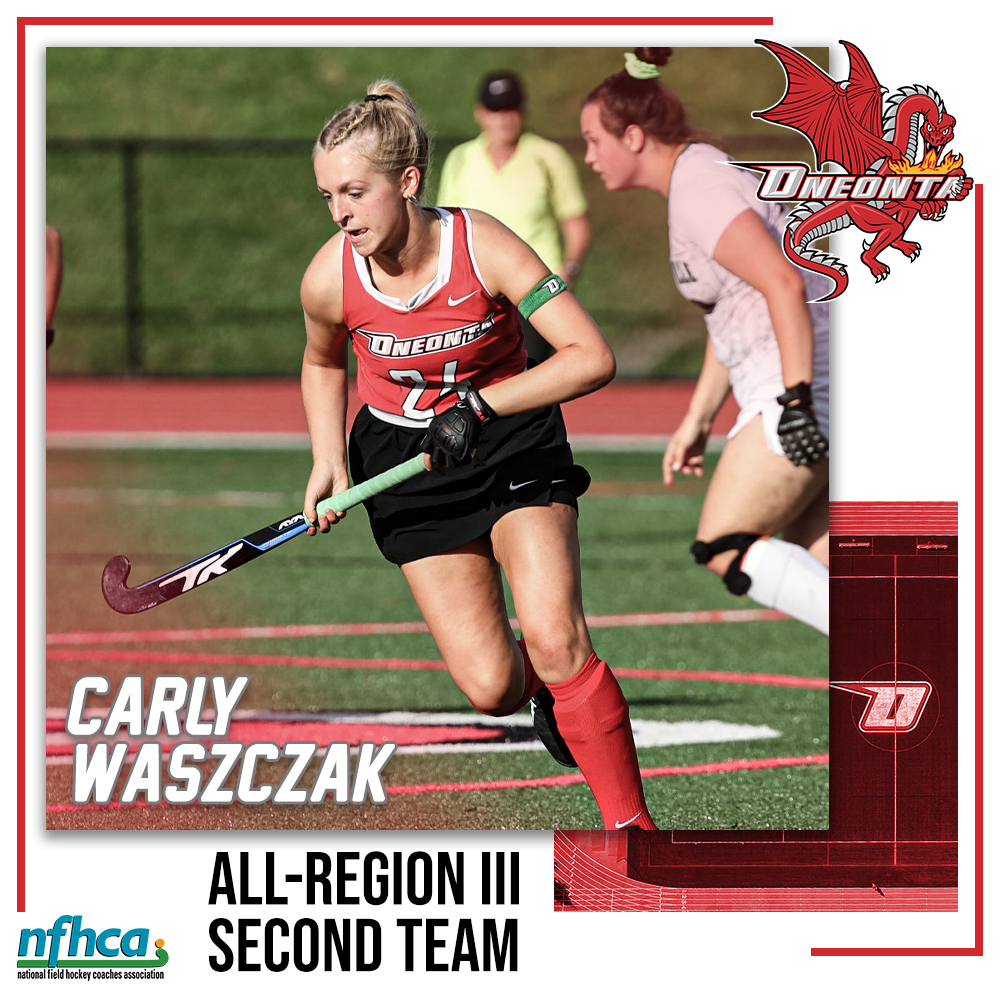 Congratulations to <a href="/SUNYOneontaFH/">SUNY Oneonta FH</a> seniors Sophia Little and Carly Waszczak on being selected to the NFHCA All-Region Team for Region 3! Both Little and Waszczak were named to the Second Team! #HereWeGoO