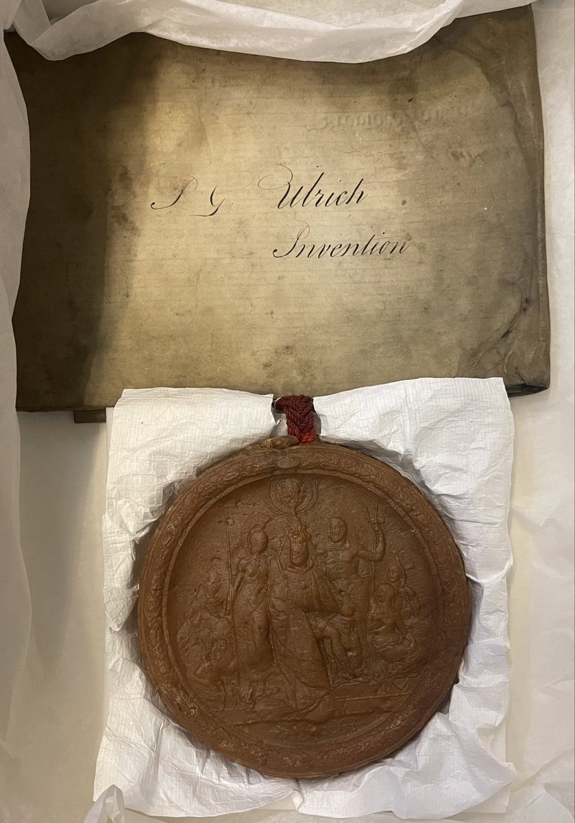Frannabel2010's tweet photo. #EYATime @britishmuseum has an important#horology collection & this is reflected in the #archive too. Here is a patent with seal for a marine chronometer made in London by Ulrich & Co in 1823-33. #ExploreYourArchive #BritishMuseum You can see more here: https://t.co/e0G1v94KGw https://t.co/44KPZZWl9t