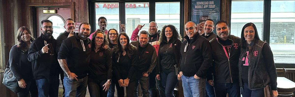 kosmoski's tweet photo. Thank you to the @TMobile Philly Pham for a great day!  Awesome day spent with talented leaders and an amazing frontline!  Tx to our great partners @GPMobilellc &amp; @WirelessVision for some great visits! https://t.co/eBDYexWX5N