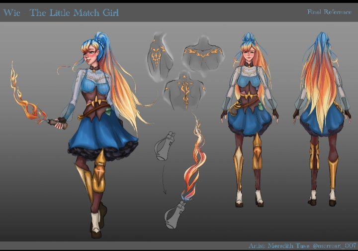 MerREart_007's tweet photo. MDS Wic
Inspired by the dark fairytale The Little Match Girl by Hans Christian Anderson, 
Hair takes the shades of a candle and her weapon is a torch with a wheel trigger
#characterdesign #characterart #conceptart #characterconcept #littlematchgirl #originalcharacter #rogue #rpg https://t.co/0IBs8NR0Nt