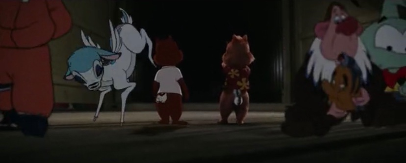 CraigMi82566389's tweet photo. Captain Thunderhoof from #cornandpeg was kidnapped by Sweet Pete and mutated with Bambi into a bootleg character for a mock buster movie https://t.co/eMHTdqxi6t