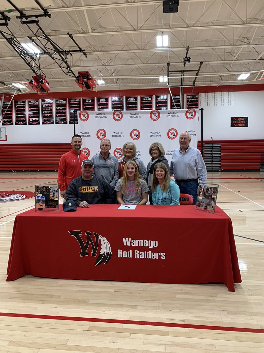 WamegoGBB's tweet photo. Great day to be a Lady Raider! Congratulations Trista on your signing to play 🏀 at @FortLewis_WBB! We are proud of you - now it’s time to go to work! 
#FULLBLOWNATTACK https://t.co/UphM5014Ia