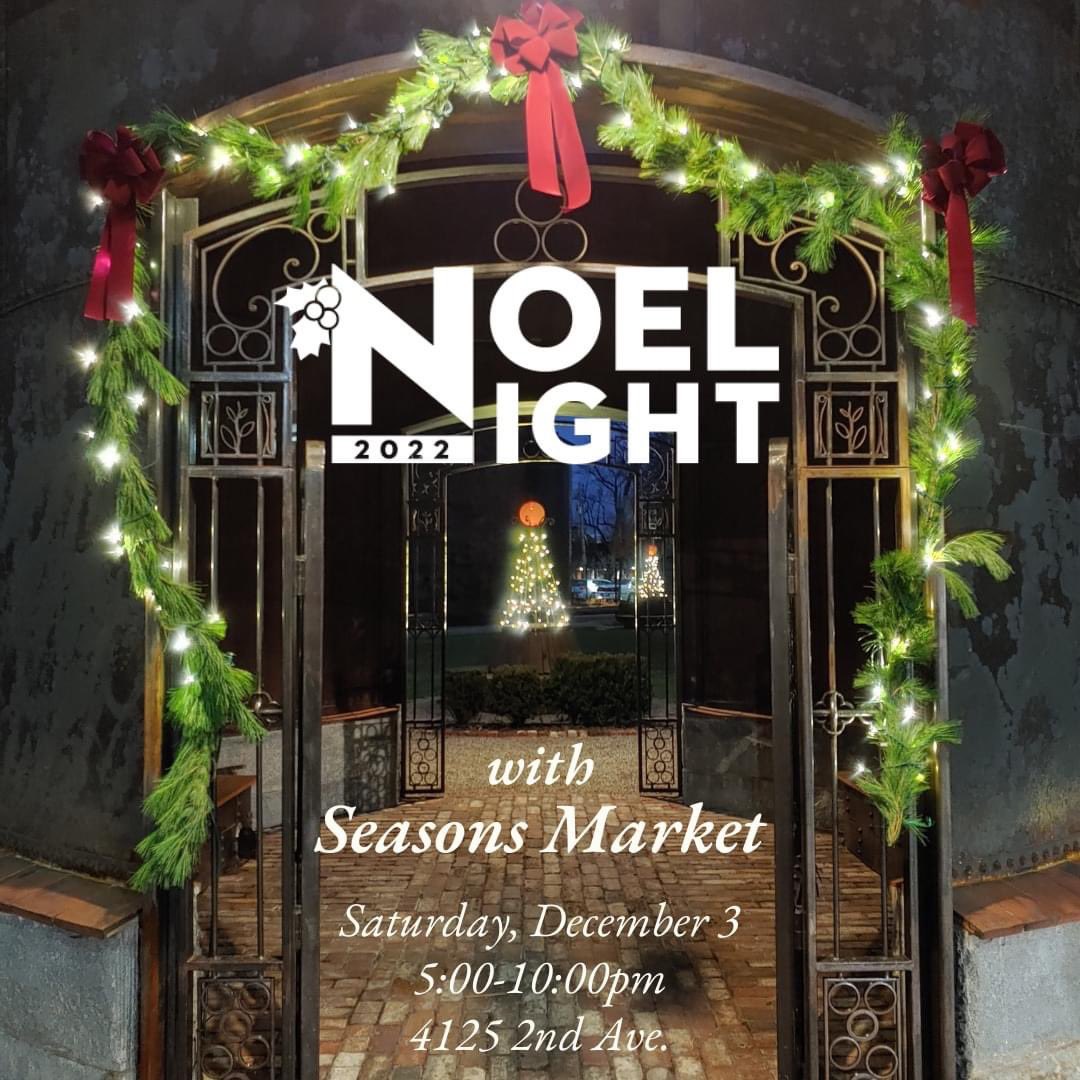 48th annual Noel Night n <a href="/MidtownDetroit/">Midtown Detroit, Inc</a> Detroit this Sat 5p-10p!

<a href="/greengarage/">The Green Garage</a> is not a participating venue this yr but we’re looking forward to welcoming you to our new sister biz Seasons Market &amp; Cafe for holiday shopping &amp; kid fun in El Moore Gardens.