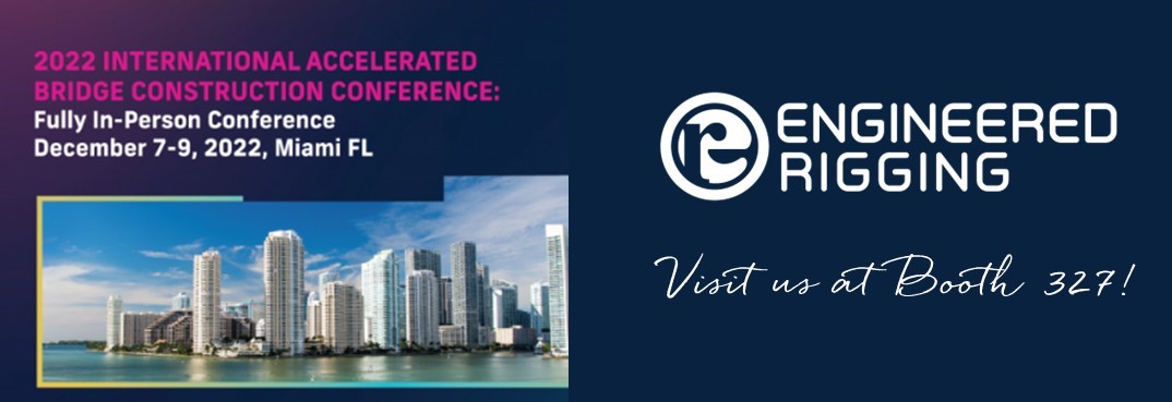 ER_HeavyLifting's tweet image. If you’re in Miami next week at the @ABCUTC International Accelerated Bridge Construction Conference, please visit our founders Eddy Kitchen and Christopher Cox in Booth 327!

#EngineeredRigging #bridgeconstruction #acceleratedbridgeconstruction