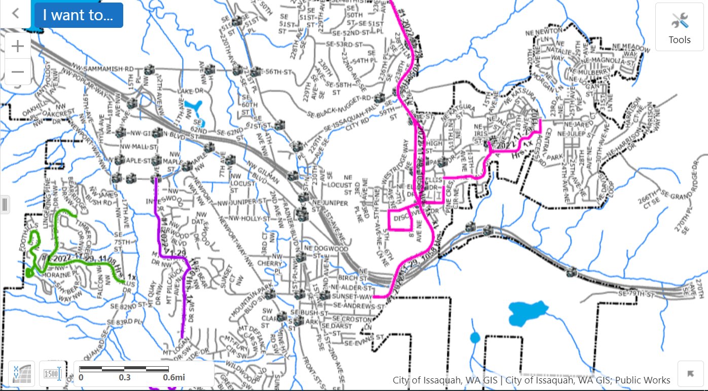 City of Issaquah on Twitter "Plows are active across the City. Monitor the latest status on our