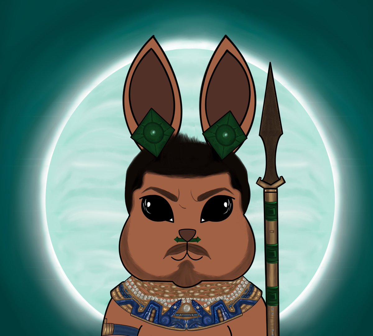 MEET BUNNY NAMOR 🔥
He has many names. His people call him Bunny Kukulkan, and his enemies call him Bunny Namor.

Learn more about his story and adopt your Kukulkan now! opensea.io/assets/matic/0…

#NFT #NFTcommunity #NFTdrop #Namor #Wakandaforever #Blackpanther #NFTart #NFTs