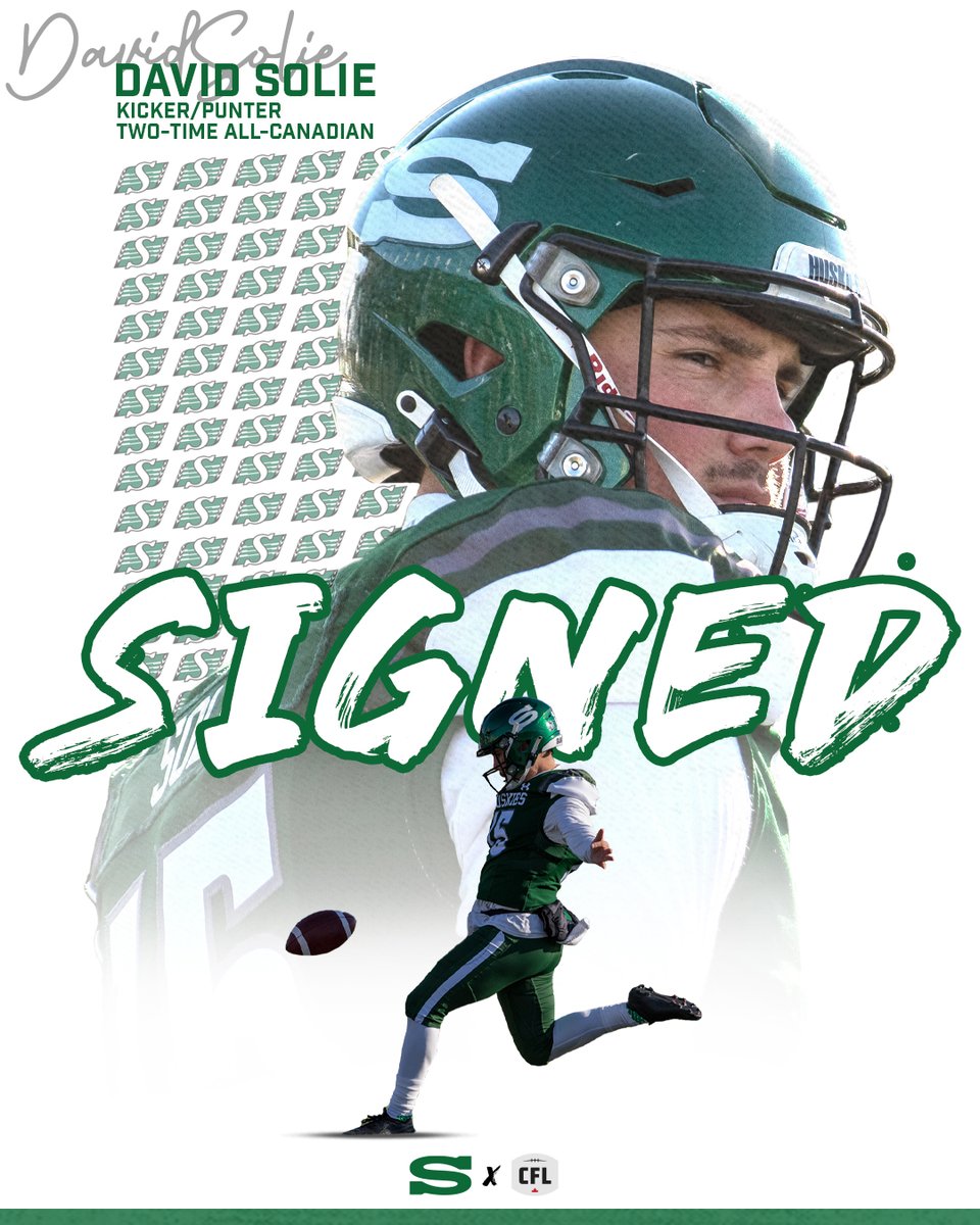 skhuskies's tweet photo. Solie is staying in Saskatchewan 🌾

The Saskatoon product inked a contract with the @sskroughriders earlier this morning, after earning All-Canadian status for the second-straight season.

#HuskiePride | @DavidSolie https://t.co/UTSLZnZQfw