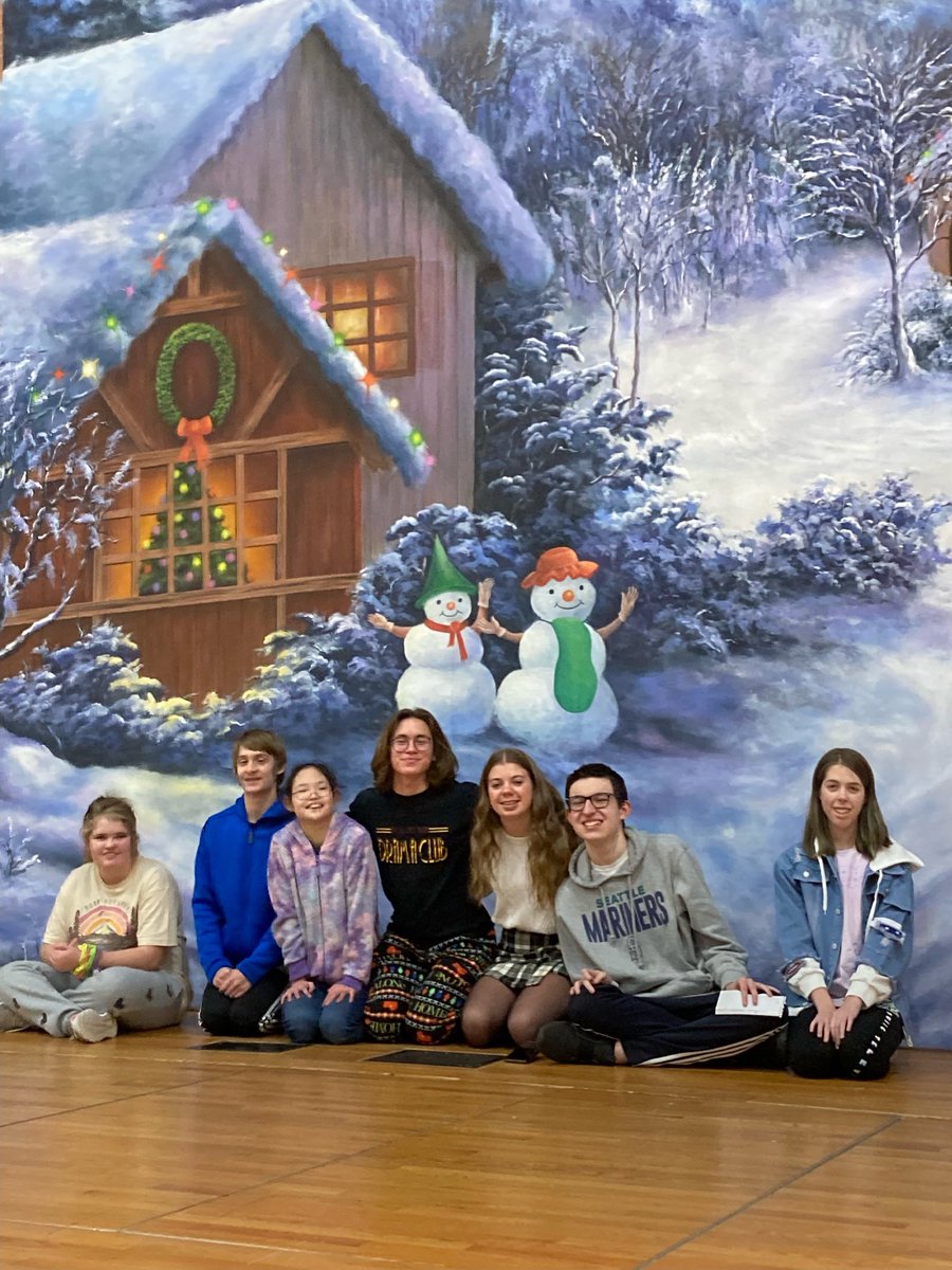 Ms. Tomlin’s students got a “behind the scenes” sneak peak at the sets for The Little Town of Christmas! They’re all excited to see the show this weekend. Get your tickets today! We open on Thursday! avonlakedramaclub.com