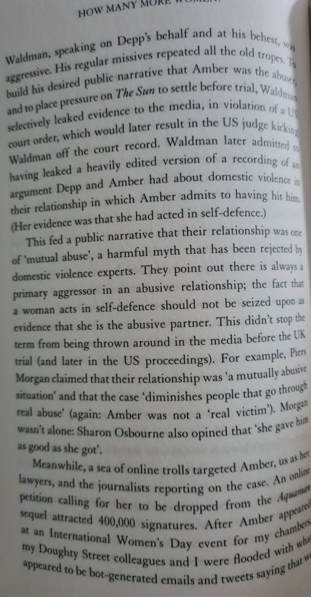 Ms Heard’s barrister Jennifer Robinson wrote a book: “Waldman later admitted to having leaked a heavily edited version of a recording of an argument Depp and Amber had..”
Lie.

“But you were up to your old tricks in Chapters 4, 5 and 6”
-Elvis Costello, Every Day I Write The Book