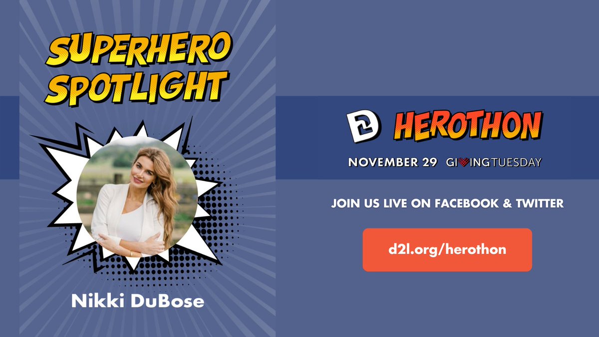Darkness2Light's tweet photo. Tune in for our LIVE #HeroThon! In honor of #GivingTuesday, we are sitting down with @TheNikkiDuBose at 3 p.m. on Facebook & Twitter. And don't forget to #give!
Celebrate our heroes by making a #donation in their name to further our #prevention efforts:
https://t.co/iZYFQSRNoV https://t.co/umn59WhHY1