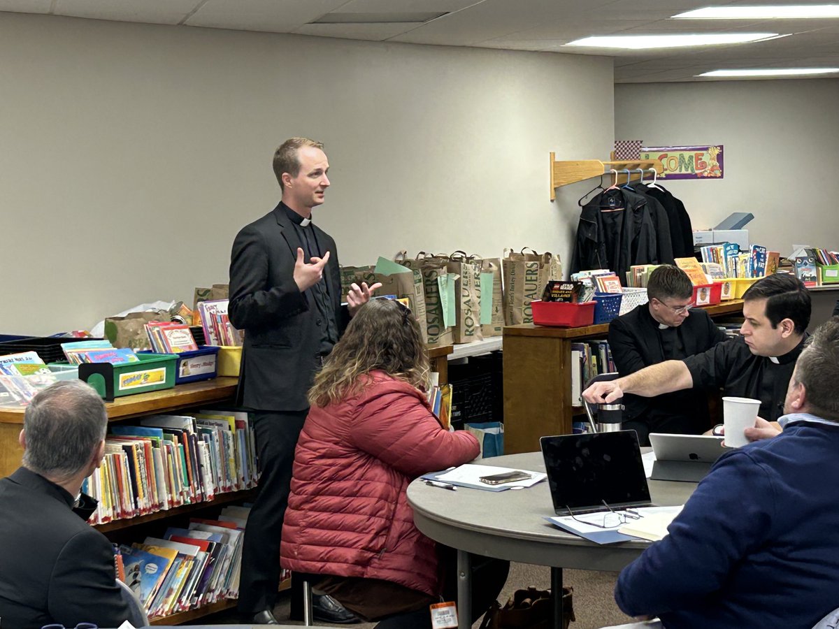 Happy to have brought our school principals &amp; pastors together to discuss the faith formation of our students - learned that many non Catholic students are requesting to join the Church.  Praise God!