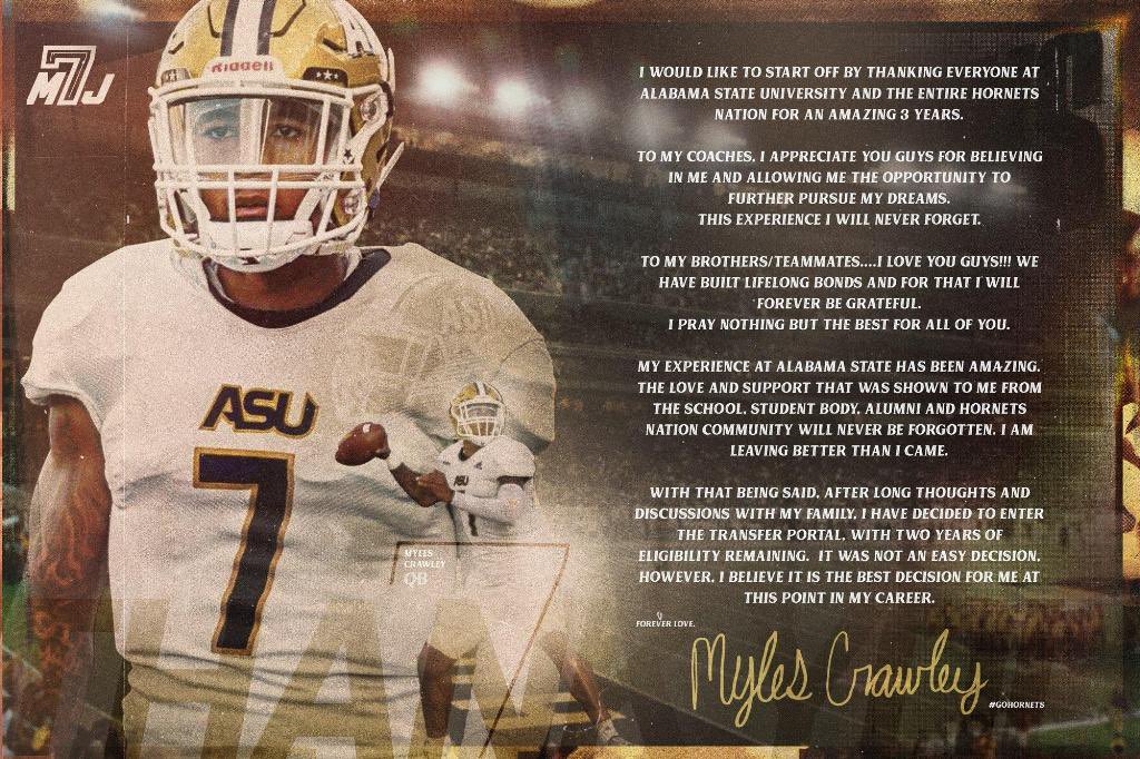 HBCU Premier Sports on Twitter "Alabama State University QB Myles