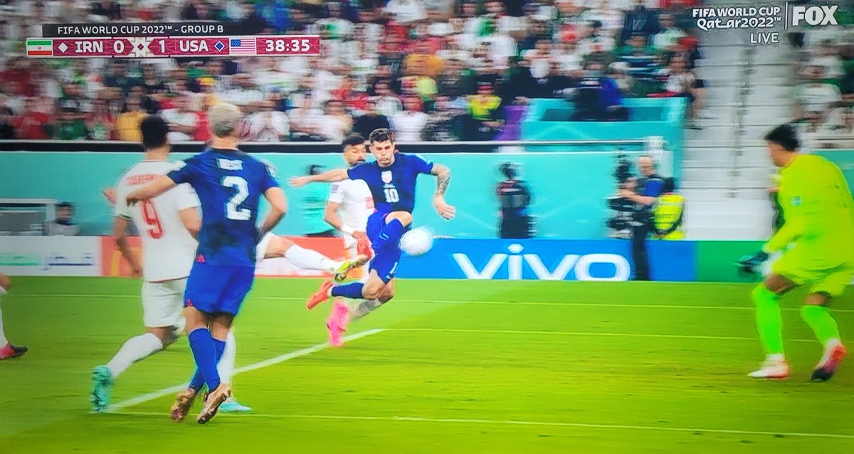 RussellHartness's tweet photo. GOOOOOOAAAAAAAALLLLL
USA!
PULISIC!
1-0
#WorldCup #FreedomBowl https://t.co/xCNyNYsLzX