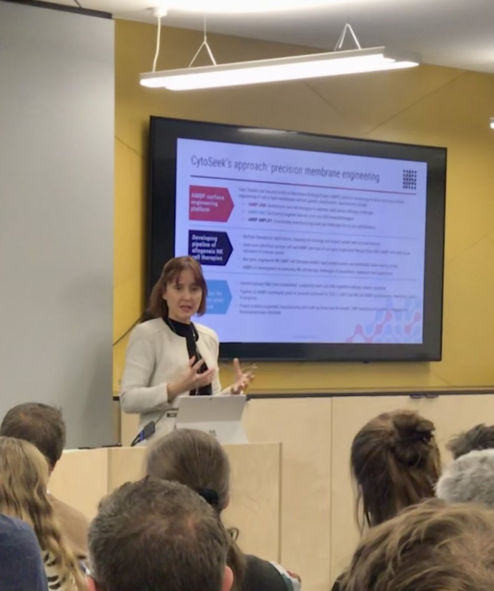 ScienceCreates's tweet photo. Carolyn Porter, CEO of Science Creates member company, @CYTOSEEK, is one of the panelists at tonight’s @OBN_UK #BioTuesday event.
CytoSeek is developing Artificial Membrane-Binding Protein (AMBP) technology to deliver transformative cell therapies for use in cancer treatment. https://t.co/4Nw1ocRnp8