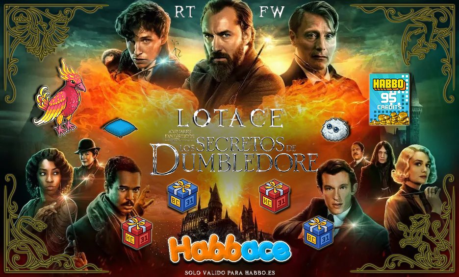 📢¡Participa con RT + FW en el sorteo de un Lotace🔸Animales Fantásticos🔸durante esta Semanace! Solo para <a href="/ESHabbo/">Habbo ES/MX</a>. Un solo ganador para todos los premios de la imagen. Tienes hasta el Domingo 4 de Diciembre a las 23:59 HRS HPE, aprovecha. ¡Mucha suerte!
#Habbo  #HabboFansites