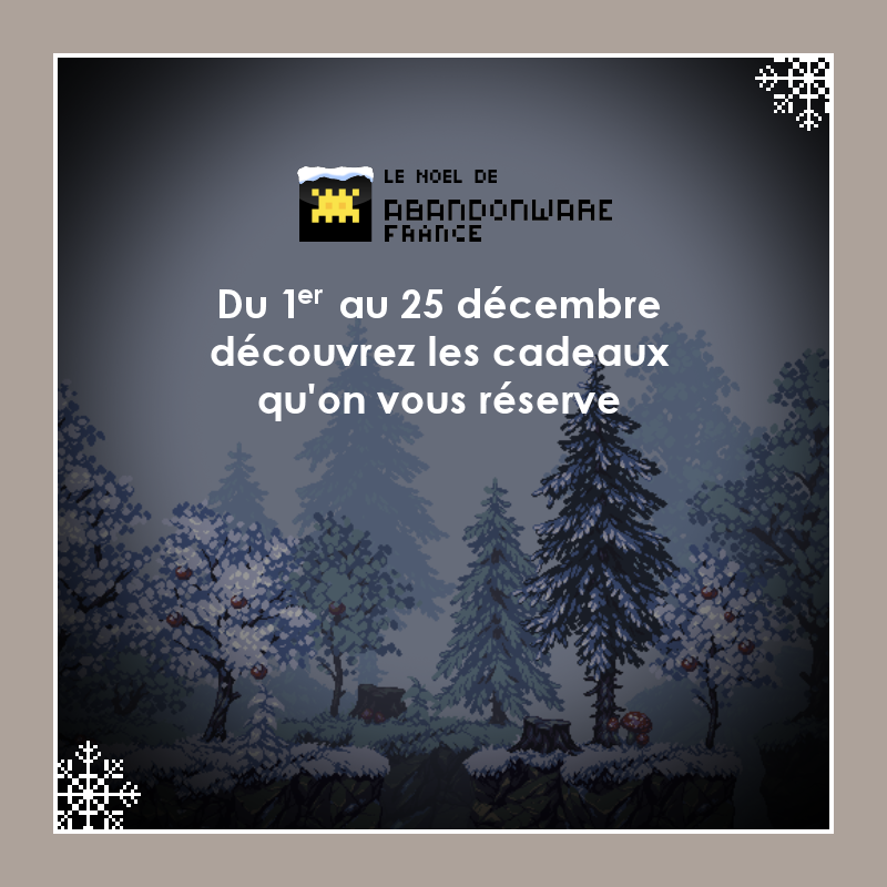AbandonwareFr's tweet photo. Bonsoir les amis,
à partir du 1er décembre, retrouvez notre calendrier de l'avent... chaque jour, vous pourrez retrouver un nouveau jeu, un nouveau manuel ou un nouvel article... 
En plus, on comptera les dodos avant Noël ensemble ! 😁 https://t.co/Xa76ATjtlj