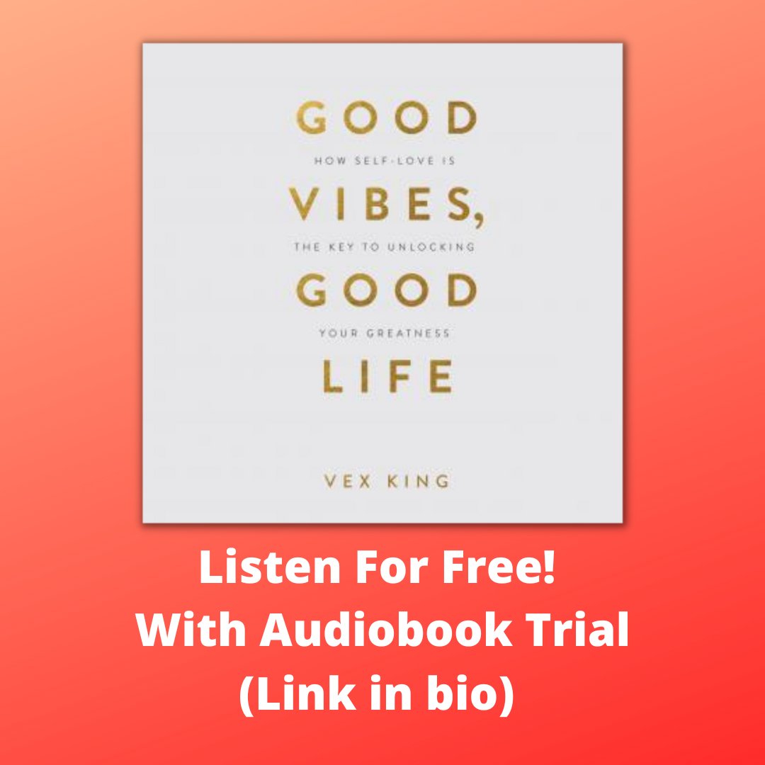 Listen To This Book for FREE with an Audiobook Free Trial 
affiliates.audiobooks.com/tracking/scrip…

#goodvibesgoodlife #goodvibesgoodlifevexking #goodvibesgoodlifebook #goodvibesbook #selflove #selflovebooks #selfcarebooks #vexking #vexkinggoodvibes #vexkinggoodvibesgoodlife