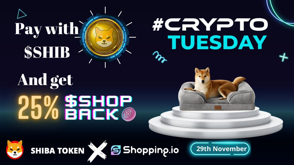 Wouldn't you love to spoil your furry friend with this cosy bed for Christmas?🐕🎄 

Go for it! On Shopping.io you can pay with $SHIB token and get rewards!💥 

Only today👉 25% $SHOP Back on #CryptoTuesday!🤑

#ShopwithCrypto #shibainu #SHIB