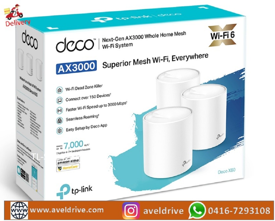 AvelDrive's tweet image. #decomesh  
#routermesh
#AX3000 #WiFi6Router  #TPLINKDECO #29Nov