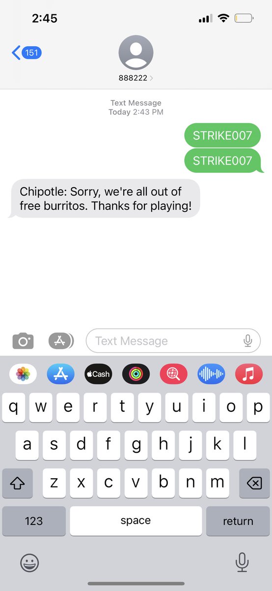 madscurtin's tweet photo. @ChipotleTweets y’all are lying https://t.co/4VZ5n0uWPE