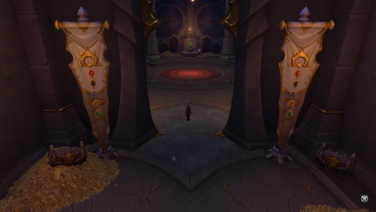 LHP64D's tweet photo. Valdrakken has a secret Inn!

Go to the 'odd statue', back left of the inn and /bow in front of it.

It teleports you to the secret inn where you can set your hearthstone too.

And to get back out, just walk right up against the doorway!

What a great little secret! https://t.co/qTEqvOt9oE