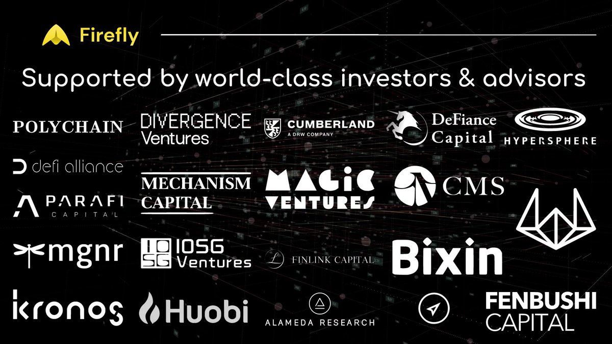 Leonissx's tweet photo. 1/3 @fireflyprotocol Firefly Exchange is funded by 25 investors. BH Digital @BHDigitalPrint, Polychain @polychain and Tower Research Capital, LLC are the most recent investors.
#FireflyExchange #FireflyProtocol #DEX #DeFi #nft #trading #funding https://t.co/nxzXVtazXq