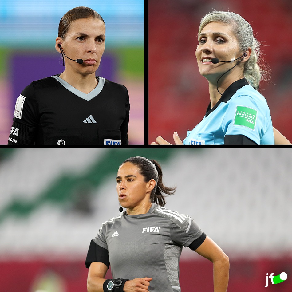 juanfutbol's tweet photo. HISTORIA PURA EN EL ARBITRAJE 🇲🇽🇫🇷🇧🇷
La arbitra mexicana Karen Díaz, junto con Stéphanie Frappart y Neuza Back, harán historia en el futbol mundial siendo la primera tercia arbitral de mujeres en pitar un partido de Copa del Mundo Varonil. https://t.co/1NfvKbkNRY