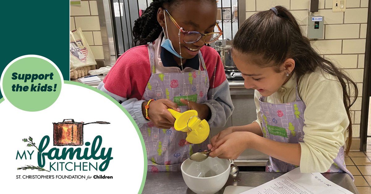 SCFChildren's tweet image. My Family Kitchen brings free cooking classes, nutrition education, new foods — and fun— to schools in Philly &amp;amp; Camden. Your support is vital. Please consider donating at SCFCdonate.org. Be sure to select "My Family Kitchen" from the menu.  #givingtuesday