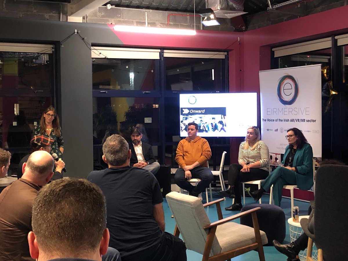 ImmersiveSkills's tweet photo. Panel discussion kicks off at the #OnwardEvent held by @eirmersive and ⁦@Meta⁩ https://t.co/c87xeQESQB