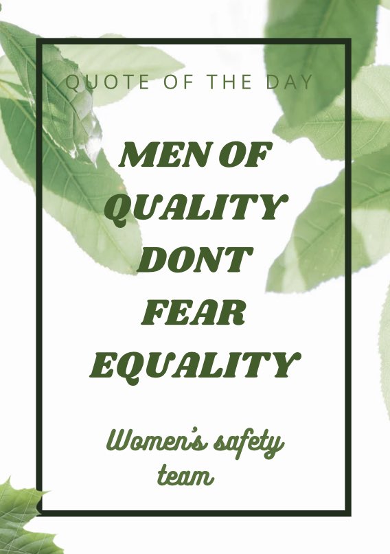 Quote of the day 

#womenssafetyweek #womenssafetymatters #stopviolenceagainstwomen #feminism #ysi2023 #quotes
#quoteoftheday 
@YSInow @FirhouseETSS @Womens_Aid