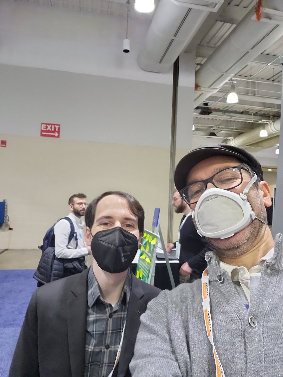 @physicsteo .bsky.social (he/him/Dr) (@physicsteo) on Twitter photo Too good looking for the camera to handle, so we covered up with masks (also, #COVIDisAirborne ).
Self-rated #selfiereviews 15/10 with the one & only <a href="/Andrew_S_Rosen/">Andrew S. Rosen</a> .
#CompChem represent! @ #MRSFall2022 #MRSF2022 Too good looking for the camera to handle, so we covered up with masks (also, #COVIDisAirborne ).
Self-rated #selfiereviews 15/10 with the one & only <a href="/Andrew_S_Rosen/">Andrew S. Rosen</a> .
#CompChem represent! @ #MRSFall2022 #MRSF2022