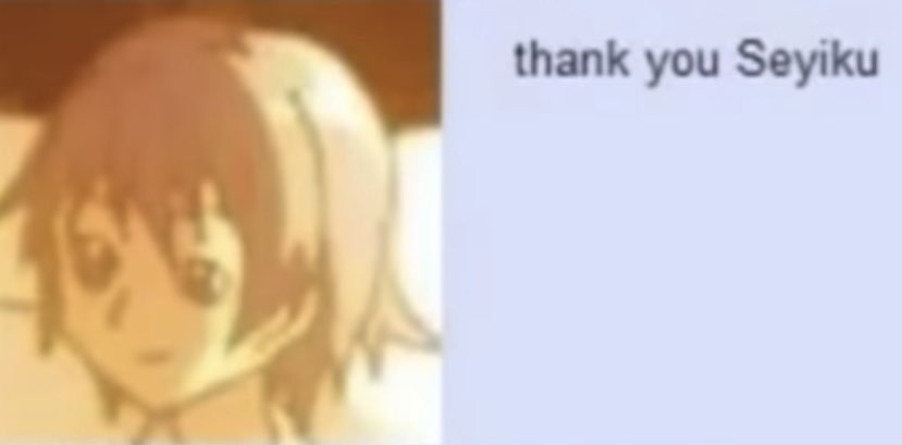 MegucaBot's tweet image. thank you Seyiku