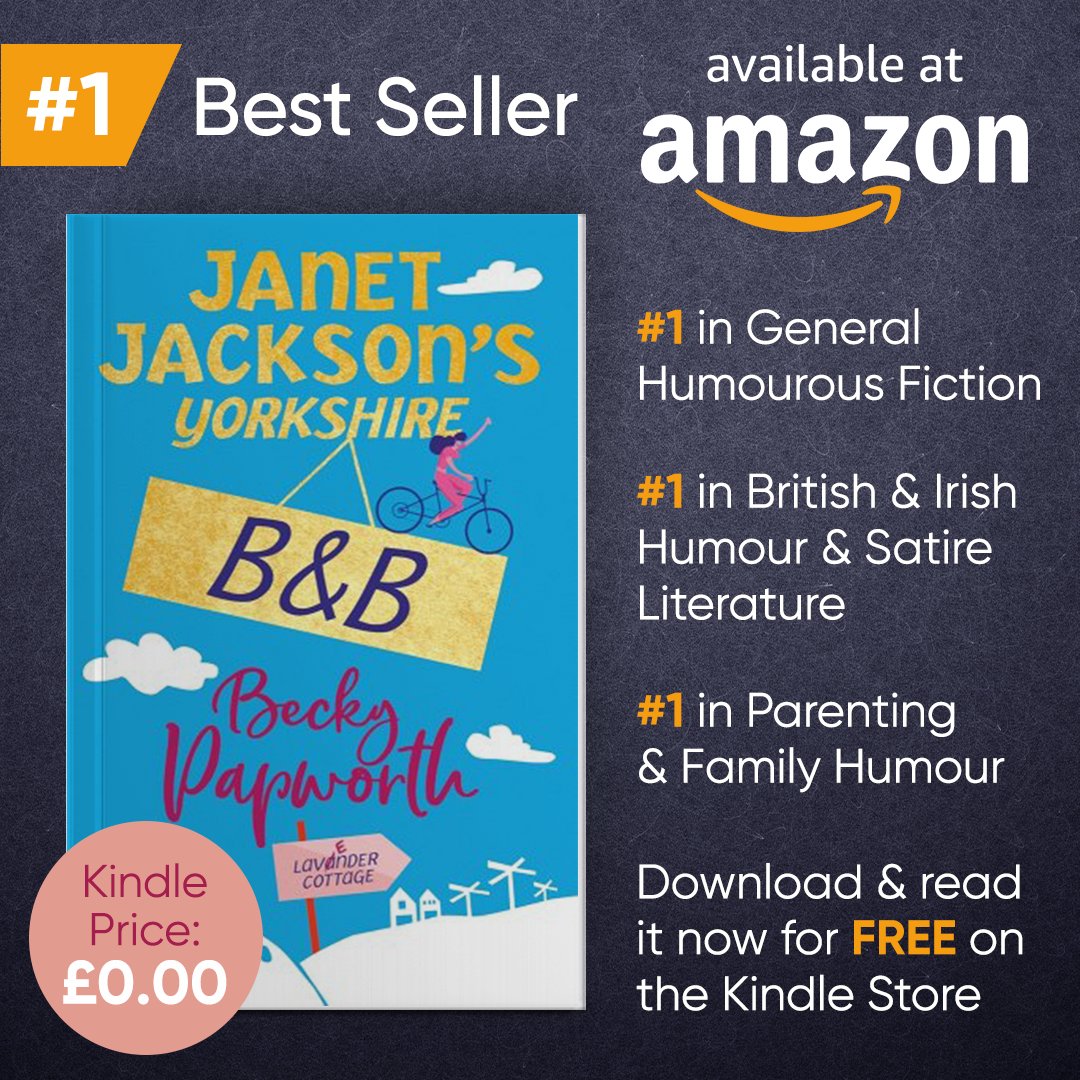 25 years working in TV taught me one thing for good or bad; 'shy bairns get nowt'. So here's a big up for JJYBB getting to no 1 in Kindle free charts. Chuffed!
#yorkshire#yorkshirelass#yorkshireauthors#chicklit#hebdenbridge#funnyreads#escapistreads#laughoutloud#comedywomen#tv