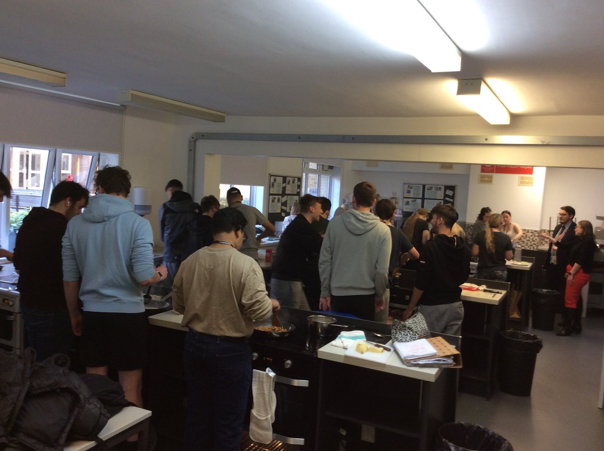 Last week as part of PSHCE Y13 took part in a cooking competition to prepare them for University life- Big Cook Little Cook stole the show creating a yummy meal for 4 costing £1.73 per head

Well done to all students involved tutors were very impressed by the skills on show!