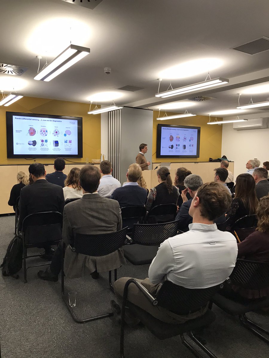 ScienceCreates's tweet photo. Mark Street-Docherty, CEO of @rosabiotech, is a panellists at tonight’s @OBN_UK #BioTuesday event.
Rosa Biotech provides patients & clinicians with the benefits of early diagnosis of a broad spectrum of diseases by combining the power of protein design & machine learning. https://t.co/TCZvAN5ah3