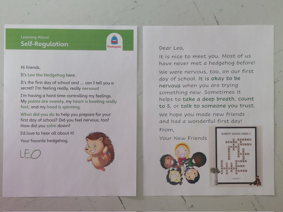 MrsPinchin's tweet photo. We love @Peekapak in our #Grade3 class! The kids keep asking if Leo has replied to our letter ❤️
#SEL #EngagedLearners #MyPRPS https://t.co/SOnSWFbbtA