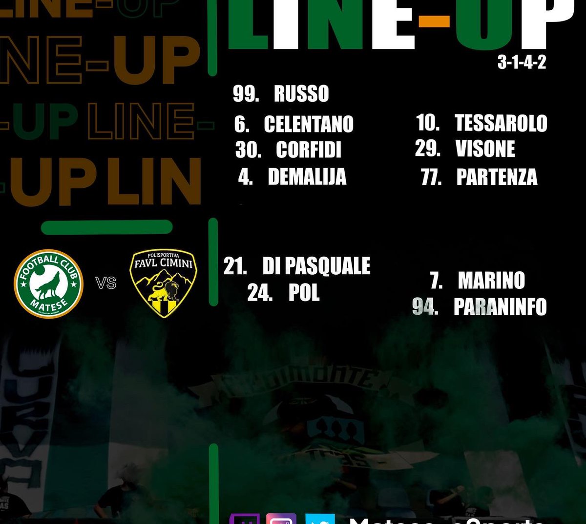 📌MATCH-DAY

📅8^GIORNATA DI <a href="/us_acli/">Esport Us Acli</a> @EsportsRivals1 
🆚#FAVLCIMINI
🕦H 23:00

<a href="/Fittingspro/">Fittings</a> <a href="/NewsProclub/">News Proclub</a> <a href="/pctransfermarkt/">🇮🇹 PRO CLUBS TRANSFERMARKT🔍</a>